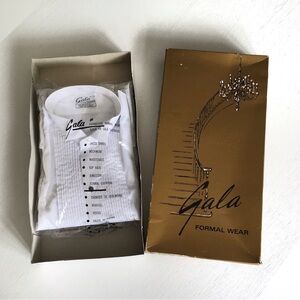 Vintage Gala Made in Canada Men's White Dress Shirt Tuxedo